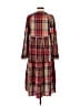 Zara 100% Polyester Plaid Brown Casual Dress Size XS - photo 2