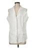 misook White Sleeveless Button-Down Shirt One size - photo 1