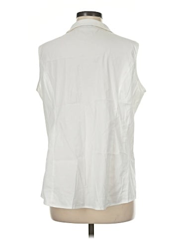 misook Sleeveless Button-Down Shirt (view 2)