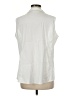 misook White Sleeveless Button-Down Shirt One size - photo 2