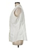 misook White Sleeveless Button-Down Shirt One size - photo 5