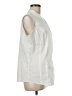 misook White Sleeveless Button-Down Shirt One size - photo 4