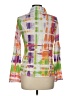 David Cline Color Block Orange Long Sleeve Blouse Size L - photo 2