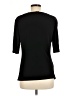 Burberry 100% Polyester Black 3/4 Sleeve Top Size M (estimated) - photo 2