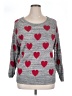 Torrid Hearts Gray Pullover Sweater Size 1X Plus (1) - photo 1