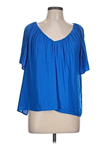 Ann Taylor Short Sleeve Blouse (view 1)