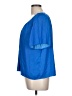 Ann Taylor 100% Polyester Blue Short Sleeve Blouse Size L - photo 5