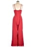 Skies Are Blue 100% Polyester Solid Red Jumpsuit Size S - photo 2