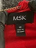 MSK 100% Polyester Red Cocktail Dress Size 12 - photo 7