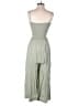 Love Tree Solid Green Jumpsuit Size S - photo 2