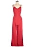 Skies Are Blue 100% Polyester Solid Red Jumpsuit Size S - photo 1