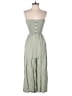 Love Tree Solid Green Jumpsuit Size S - photo 1