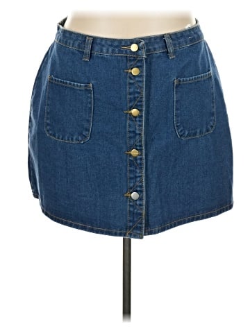 Unbranded Denim Skirt (view 1)
