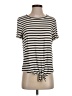 Green Envelope Stripes Ivory Short Sleeve T-Shirt Size S - photo 1
