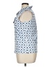 J. McLaughlin Blue Sleeveless Button-Down Shirt Size XL - photo 5