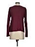 Deletta Burgundy Long Sleeve Top Size S - photo 2