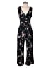 Kaileigh Floral Black Jumpsuit Size S - photo 1