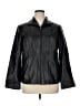 Nine West 100% Leather Black Leather Jacket Size 1X - photo 1
