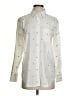 Equipment 100% Baumwolle Hearts Ivory Long Sleeve Button-Down Shirt Size XS - photo 1
