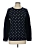 Tommy Hilfiger 100% Cotton Polka Dots Black Pullover Sweater Size L - photo 1