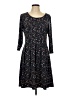 Max Studio Floral Black Casual Dress Size L (estimated) - photo 1