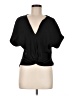 Zara W&B Collection Black Short Sleeve Top Size M - photo 1