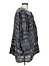 Raga 100% Viscose Graphic Blue 3/4 Sleeve Blouse Size L - photo 4