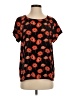 CAbi 100% Polyester Black Short Sleeve Blouse Size S - photo 1