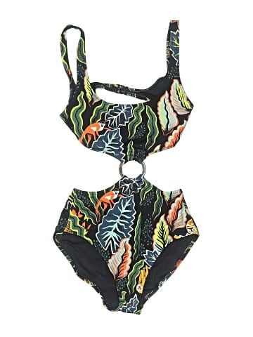 Solid & Striped One Piece Swimsuit (view 1)