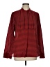J.Crew Factory Store 100% Polyester Houndstooth Red Long Sleeve Blouse Size L - photo 1