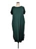 Entro Solid Green Casual Dress Size XL - photo 1