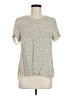 DR2 100% Rayon Ivory Short Sleeve Blouse Size M - photo 1