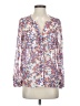 Aqua 100% Polyester Floral White Long Sleeve Blouse Size XS - photo 1