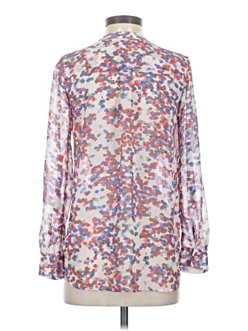 Aqua Long Sleeve Blouse (view 2)