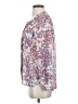 Aqua 100% Polyester Floral White Long Sleeve Blouse Size XS - photo 5