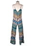 Staring at Stars 100% Rayon Blue Jumpsuit Size S - photo 2