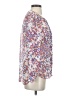 Aqua 100% Polyester Floral White Long Sleeve Blouse Size XS - photo 4