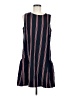Halogen Stripes Blue Casual Dress Size M - photo 1