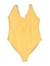 Old Navy Solid Yellow One Piece Swimsuit Size 2X - photo 1