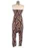 Lilka 100% Viscose Argyle Brown Jumpsuit Size XS - photo 2