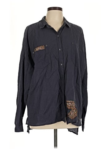 Free People Long Sleeve Button-Down Shirt (view 1)