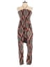 Lilka 100% Viscose Argyle Brown Jumpsuit Size XS - photo 1