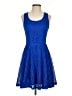Express 100% Polyester Blue Cocktail Dress Size S - photo 1
