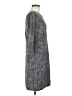 AB Studio Chevron-herringbone Gray Casual Dress Size M - photo 4