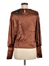 Allegra K 100% Polyester Brown Long Sleeve Blouse Size M - photo 2