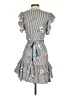 Slate & Willow 100% Polyester Floral Gray Casual Dress Size XS - photo 2