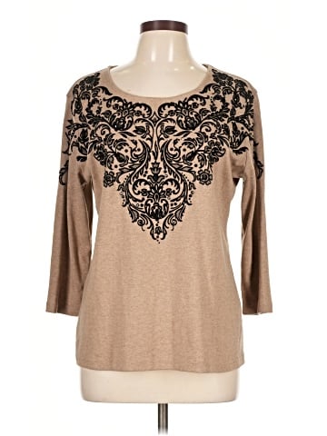 Karen Scott 3/4 Sleeve T-Shirt (view 1)
