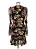 Veronica Beard 100% Silk Floral Black Cocktail Dress Size 8 - photo 2