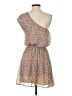 Honey Punch 100% Polyester Animal Print Tan Cocktail Dress Size S - photo 2