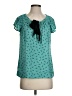 Ann Taylor LOFT Teal Short Sleeve Blouse Size S (petite) - photo 1